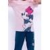 Minnie Mouse Lisanslı Açık Pembe Kız Çocuk Pijama Takımı